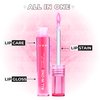 Lamel All-in-One Lip Oil - Lightweight, No-Sticky, Tinted, Plumping, Hydrating Lip Gloss - Lip Balm for Day & Night Use, Long-Lasting Lip Stain, Lip Glow Oil, Lip Plumper Tint - Pink Sparkle №402