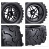 (4-Pack) HobbyPark RC Truck 2.8" Tires & Wheels Rims with Foam Inserts 12mm Hex Hub for 1/10 Electric/Nitro Power Off Road Monster