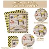 Grencian 96 PCS Handyman Tools Party Supplies Handyman Tools Party Plates 350GSM Disposable Handyman Tools Birthday Tableware Set for Little Builder Carpentry Construction Birthday Party, Serves 24