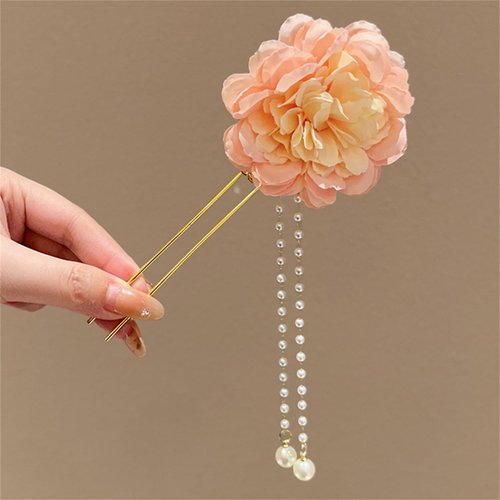 Flower Hairpin Hair Stick Hair Chopsticks Handmade Classic Hair Pins for Women Girls 1 PC-062#02