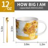 LYXFENGXU Ceramic Mugs 12 oz Coffee Cups Tea Mugs, Elegant Personalized Cups for Office and Home