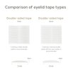 Beejong Korean Eye Charm Double Eyelid Tape Hooded Eye Lift – Eyelid Tape Face Tape Lifting Invisible –Droopy Eyelid Lifter Eye Lid Strips for Hooded Eyes (Double Sided 4mm 180p)