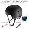 JBM Skateboard Helmet - Lightweight, Adjustable & Design of Ventilation Skate Helmet for Scooter, Roller Skate, Inline Skate