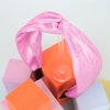 GAFATORY Glitter Bow Headbands for Women Fashion Metallic Pink Knotted Headbands for Womens Wide Glitter Hair Band for Girls Shiny Hair Accessories for Daily