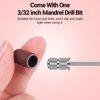 MelodySusie 100 Pcs Professional Sanding Bands Nail Manicure 180 Grit File Sand Piece Set For Nail Drill Bits