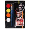 Bowitzki Halloween Makeup Palette 5 Colors Face Body Paint Oil Based with Brush for Zombie Skeleton Clown Witch Football Baseball Sports SFX Costume Cosplay Dress Up (Orange)