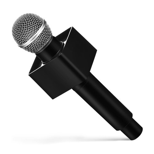 TOYANDONA Kids Microphone Toy, Pretend Microphone Toy Plastic Microphone Prop Fake Pretend Play Microphone with Microphone Flag Station for Kids Karaoke Party Favors Performance Costume