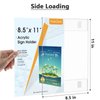 MaxGear Acrylic Sign Holder 8.5 x 11 inch 6 Pack, Wall Mount Sign Holder with Double-Sided Tape, Clear Plastic Sign Holders, Document Flyer Acrylic Picture Frame for Office, Home, Store