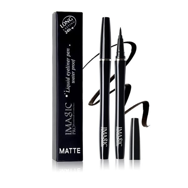 PAUL VALENCE IMAGIC Black Color Waterproof Long Lasting Liquid Eyeliner Pen Smooth Easy To Wear Quick Dry Eye liner Makeup Cosmetics