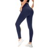Aoliks Leggings with Pockets for Women - Yoga Pants with Pockets,Soft High Waist Tummy Control Non See Through Workout Pants Navy Blue