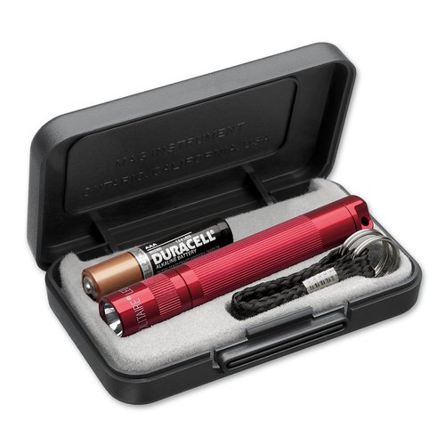 Maglite Instruments Solitaire LED AAA Flashlight Presentation Box, Red, One Size (J3A032)