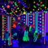 Winrayk Neon Party Decorations Glow in the Dark Party Supplies, Neon Balloon Arch Kit with Hanging Swirl Crepe Paper Streamer Paper Garland, Adult Teen Kids Girls Boys Neon Birthday Party Decorations