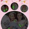 Partywind Temporary Tattoos for Girls, 50 Styles Luminous Tattoo Stickers for Kids Party Supplies Decorations will Glow at Night, Birthday Goodie Bag Stuffers for Children Party Favors