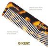 Kent 16T Fine Tooth Comb and Wide Tooth Comb Handmade Styling Comb - Beard Comb and Hair Comb, Mens Hair Comb, Mustache Comb, and Comb for Women - Hair Styling and Detangling Comb Detangler Comb