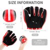 Aodaer 2 Pack T Ball Sets Baseball Glove and Ball Teenager Easy Catch Ball & Baseball Glove Set for Yard Lawn Game, Catch Game, Baseball Play, Black and Red