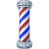 PAIR OF 16" TALL BARBER POLE VINYL DECALS FOR SALON SHOP WINDOW WALL NICE GRAPHIC