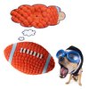 Angoily 2pcs Indestructible Dog Pet Chew Toy Dog Squeaky Toys for Aggressive Chewers Squeaky Training Outdoor Playset Pet Rugby Toy Pet Sound Toy Chew Toys Dog Chew Toy Football Toy Ball