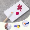 Nogeqi 50PCS Nail Art Palette Disposable Nail Palette Paper Portable Nail Pallet for Nail Art Waterproof Nail Polish Palette Makeup Mixing Palette for Nail Gel Mixing Tool Nail Supplies