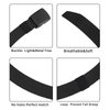 6 Pack Tactical Military Nylon Belt Plastic Buckle Metal Free Webbing Canvas Belt for Outdoors
