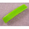 Stained Glass Barrette - Small 2.5" 65mm - Spring Green Lime Leaf Bright Green Slide Clip Hair Accessories
