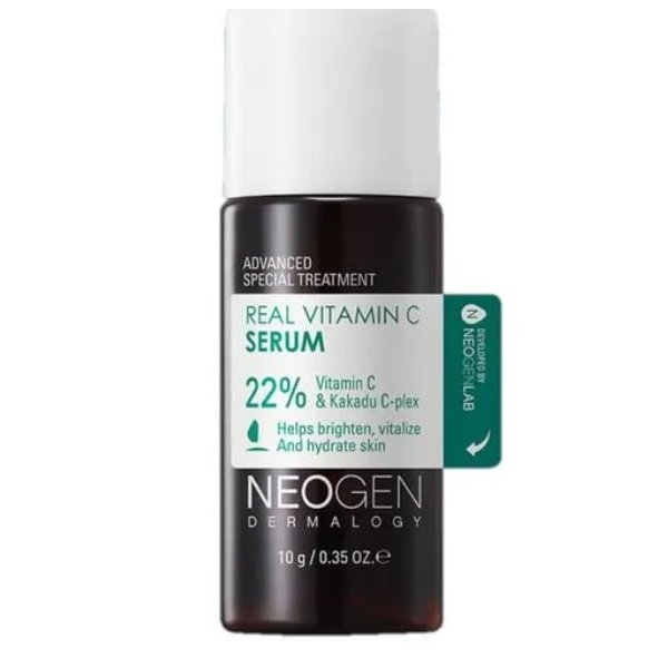 Korean Beauty Vitamin C Serum for Face - Brightening, Revitalizing Serum with 22% Pure Ascorbic Acid, Ferulic Acid, Zinc & Niacinamide - Vegan Korean Skin Care (1 Trial Size - .35 fl oz)