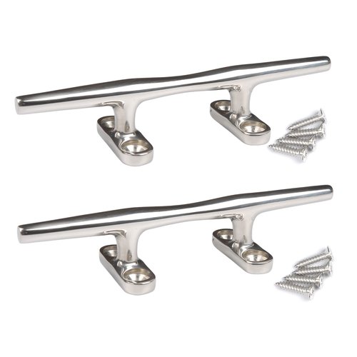 MX Boat Dock Cleats Boat Cleat 4 inch Stainless Steel Marine Cleats for Boats,Kayak, Marine, Deck, Nautical Decor 2PCS