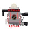 Wellsking FS 38 Carburetor for Stihl fs55 Carburetor HL45 HS45 KM 55 FC55 FS45 FS46 FS46C FS55 FS55R FS55RC FS45C FS45L FS55C FS55T String Trimmer Weedeater Rep C1Q-S186 with Replacement Kit