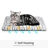 Petace Self Warming Cat Bed, 24" x 18" Ultra Soft Cat Dog Pet Heating Pad for Indoor Outdoor, Non-Slip Heated Cat Mat Thermal Blanket