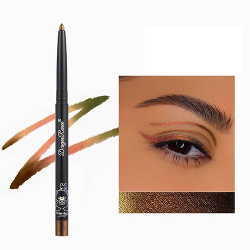 Diamond Shiny Eyeliner Pencil Long-Lasting Waterproof Eyeliner Pen Chameleon Multichrome Gel Eyeliner Quick-drying Transfer-Proof Smudgeproof Eyeliner & Lipliner Shimmer Glitter Eyeshadow(6#)