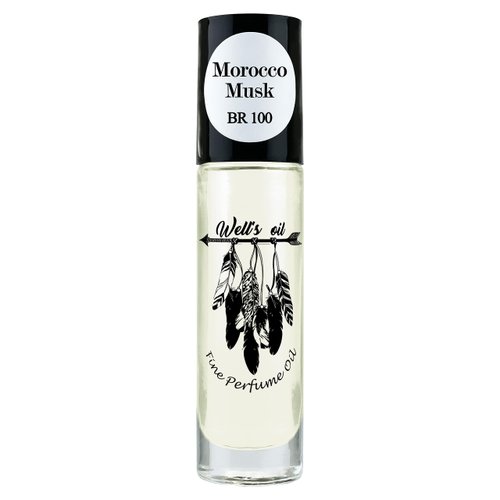 Well's Perfume Oil Roll-On 10 ml / 0.33 fl oz | Top Notes of Bellini | Alcohol-Free, Oil-Based & Long-Lasting (Inspired by Morocco Musk)