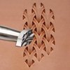 Leather Stamping Tools for Leather Crafts, Basket Weave Leather Crafting Stamp Tool with 304 Stainless Steel