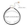 Zoestar Choker Necklace Black Velvet Collar Necklaces for Women and Girls (Gold)