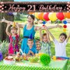 21st birthday decorations for her, 21st birthday rose gold& black Yard Sign Banner for Women 21st Birthday Party Supplies.