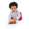 Bright Starts Oball Easy Grasp Rattle & Roll Buggie BPA-Free Push Car Infant Crawling Toy, 1 Pack, Age 3 Months and up, Red/Yellow
