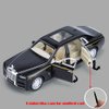 Toy Cars Rolls-Royce Phantom Model Black Alloy Collectibles Diecast Vehicles with Sound and Light