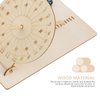 Sundial Clock Wooden Clocks Building Kit Model Clock Equatorial Sundial Clock Teaching Clock Wooden Scientific Model Aid Educational for Students Kids Clock