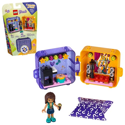 LEGO Friends Andrea’s Play Cube 41400 Building Kit, Includes a Pop Star Mini-Doll and Toy Pet, Sparks Creative Play, New 2020 (49 Pieces)