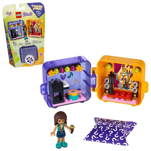 LEGO Friends Andrea’s Play Cube 41400 Building Kit, Includes a Pop Star Mini-Doll and Toy Pet, Sparks Creative Play, New 2020 (49 Pieces)