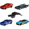 Hot Wheels Batman 5-Pack, Set of 5 Batman-Themed Toy Cars in 1:64 Scale (Styles May Vary)