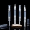 Beaufun 8Pcs Empty Cuticle Oil Pen 3ml Nail Oil Pen Transparent Twist Pens with Brush Tip Cosmetic Lip Gloss Containers Eyelash Growth Liquid Tube