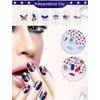 8 Sheets 4th of July Nail Art Stickers Patriotic Designer Nail Decals American Independence Day Nail Stickers I Love America Self-Adhesive Holiday for Women Girls Nail Decoration Suppliers