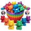 KIDS KORNER Jumbo Counting Bears Matching Game - Montessori Fine Motor Learning Toys with Stacking Cups, 60 Preschool Math Manipulatives, 2 Toddler Games Dice, Toy Storage & Activities eBook