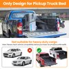 Truck Bed Net, Highly Elastic Cargo Net for Pickup Truck Bed, Stretchable Mesh Organizer for Pickup Trunk Bed, Suitable for Daily Light Loads of Trucks, 4'x4’ Stretches to 7‘x 7’