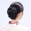 RemeeHi Braided Updo Hair Extensions Clip in/on Costume Bun Chignon Hairpieces 1b#