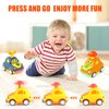 QSONSELL Car Toys for Toddlers 1-3 One Year Old Boy Birthday Gift for Boys Girls Pull Back City Vehicle Toys Party Favors for Kids