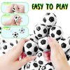 40 Pcs Soccer Squeeze Balls,2" Mini Foam Soccer,Pressure Relieving Health Balls for Kids,Classroom,Party Favors,School,Reward,Bag Gift,Party Fillers,Ball Games
