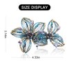 Mistofu 3.93Inch DIY Copper Wire Metal Hand-woven High-level design Barrettes Elegant Hair Accessories, Gifts for Women Girls (Misty blue)