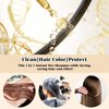 Pure Plant Extract Bubble Hair Dye Shampoo for Grey Color - 20ml, 10 Packs (Natural Black)