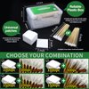 ILANSIN 1700PCS gun cleaning supplies—1500PCS Gun Cleaning Patches +200PCS Gun Cleaning swabs,2"x2"Lint Free Gun Cleaning Rags,6"Long Cotton swabs for 9mm and All Caliber of Firearms.Gun Cleaning Kit…
