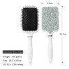 Hair Brush Set Anti Static Massage Vent Hair Brush Detangling Brush with Wide-toothed-comb Paddle Brush for Women Men Multicolored Silver Colour…